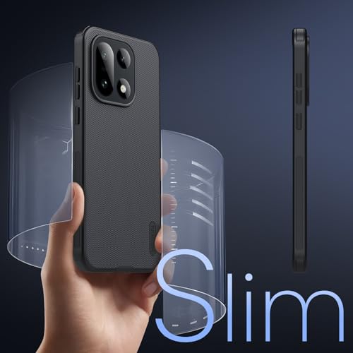 Image of Nillkin Case for OnePlus 15 (1+15) (6.78 inch Inch) Super Frosted Shield Pro Magnetic Hard Back Soft Border (PC + TPU) Cover Raised Bezel Camera Protect Black Color