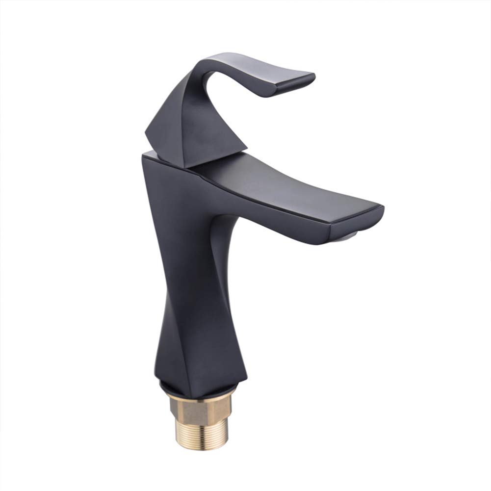 Mélangeur de bassin salle de bain robinet de lavabo moderne monotrou en cuivre LWX