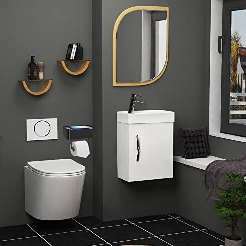Mcgrady1Xm Large Toilet Paper Holder With Shelf Storage, Matte Black Flushable Wipes Dispenser, Wet Wipe Holder For Bathroom, Keep Your Wipe Hidden Out Of Sight Sus 304 Stainless Steel Wall Mount #TOP6