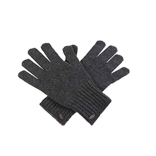Guantes cortaviento para hombre y mitones de punto invierno