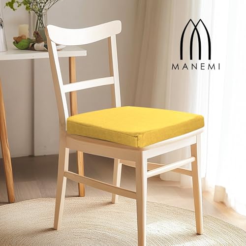 Miniatura 2 de Pack 6 Cojines Para Silla 42x40x36x4cm - Cojín Decorativo De Lino Con Textura De Bambú Para Silla, Sofá O Comedor - Juego De Cojines De Asiento Estilo Rústico Y Transpirable Con Cintas De Sujeción