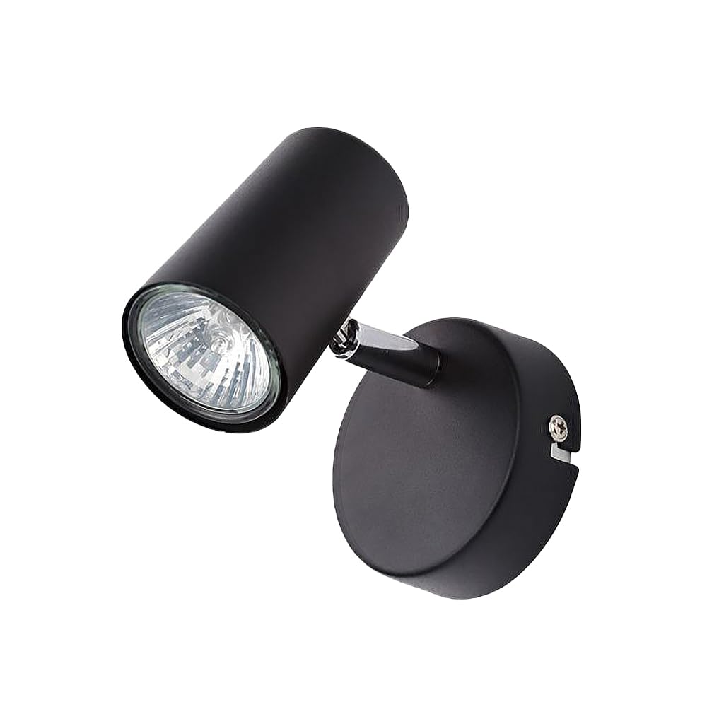 LITECRAFT Chobham Spotlight Adjustable Wall & Ceiling (Black, 1 Light)