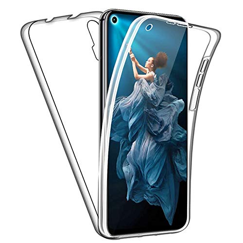 Mb Accesorios Huawei Nova 5T/Honor 20 Funda DE Silicona Delantera + Trasera Doble 100% Transparente