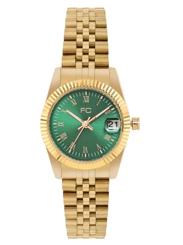 Image of French Connection Alice | Green Round Dial | Roman Numerals | Date Display | Analog Watch for Women - FCN00085H