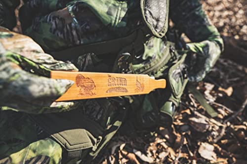 The Grind Box Calls, Wooden Turkey Box Calls Perfect For Novice And Pro Hunters, Multiple Designs & Sizes, Old Wet Hen, Brown #TOP2