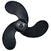 Amarine Made Boat F6 Plastic Propeller for Tohatsu Nissan 2.5HP 3.5HP / Mercury 3.3HP / Johnson Evinrude 3.3HP Outboard Motor
