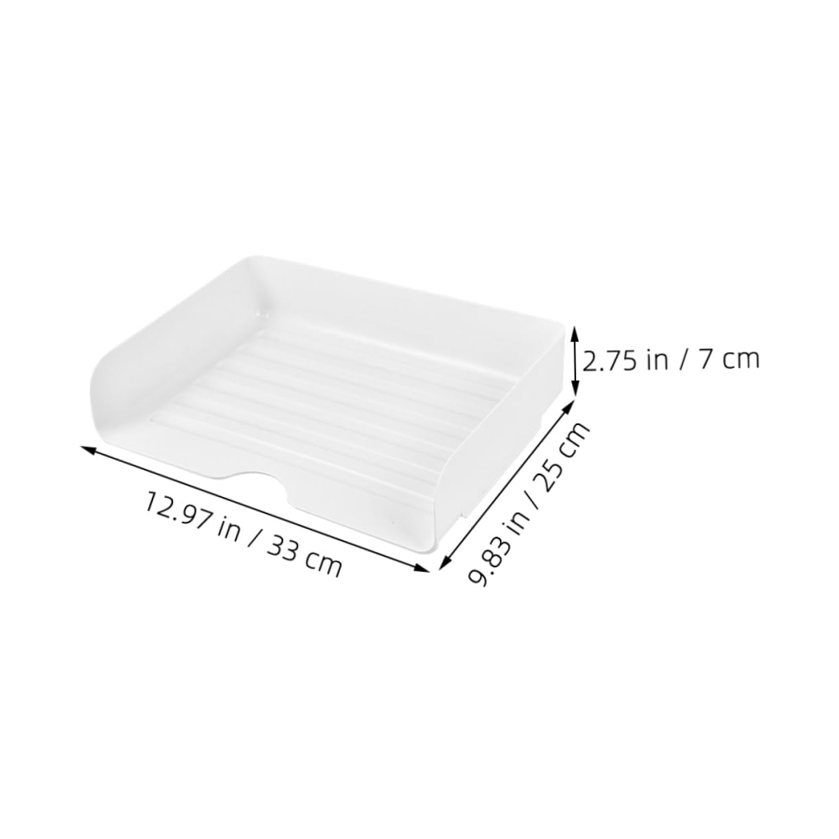 NAMOARLY 4Pcs Clear Stackable Desk Organizer for Files Mail Books Document Holder for Office Storage for Reducing Clutter Enhancing Workspace Aesthetics