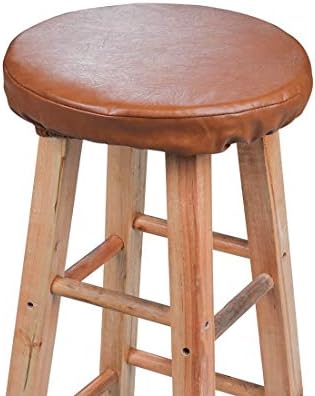 Lominc Round Bar Stool Cushion 12 inch, Waterproof Vinyl Leather Anti Slip Bar Stool Cover(Stool Cushion Only, No Stool)