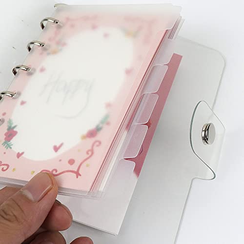 Separadores A7 de hojas sueltas para organizar tu agenda diaria de 6 anillos 4