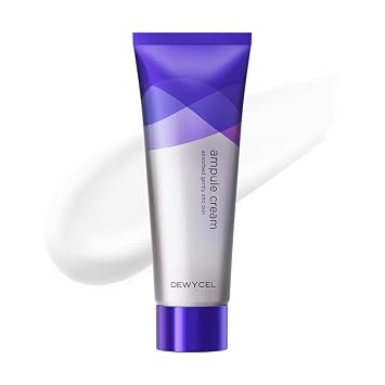 DEWYCEL AMPULE CREAM with Niacinamide, Ceramide NP, Hyaluronic Acid, and Adenosine | Hydrating Cream for All Skin Type, Non-Sticky, for Glowy Skin | Korean Premium Skincare | 2.7 fl oz / 80 ml