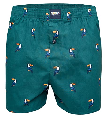Happy Shorts X Herren Boxershorts, Boxer und Shorts mit Suspense, Farbe:Design 12, Grösse:L