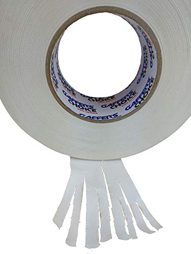 Image of Gaffer Tape Gaffer's Choice Ultra - White Gaffers Tape 2 Inch x 60 Yard - THE Biggest ROLL - Heavy Duty Tape - Easiest to Tear Cloth Tape