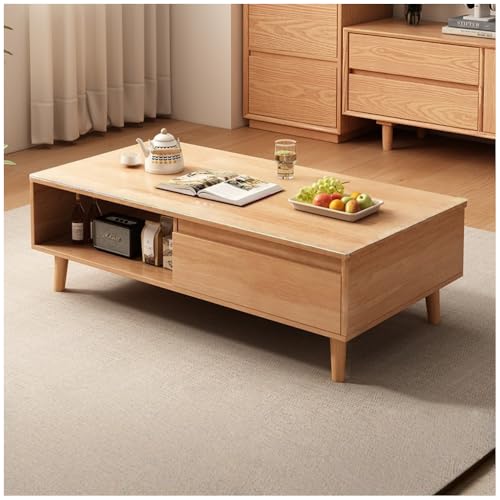 Acnivko���[�e�[�u�� �Z���^�[�e�[�u�� ���r���O�e�[�u�� ���[�t�� ���� �X�`�[���� �����o���t�� �k�� ������� �V���v�� �g�ݗ��ĊȒP �ȃX�y�[�X ��� �ϋv�� (�؂̐F,120×60×45cm�i�_�u�������o���j)