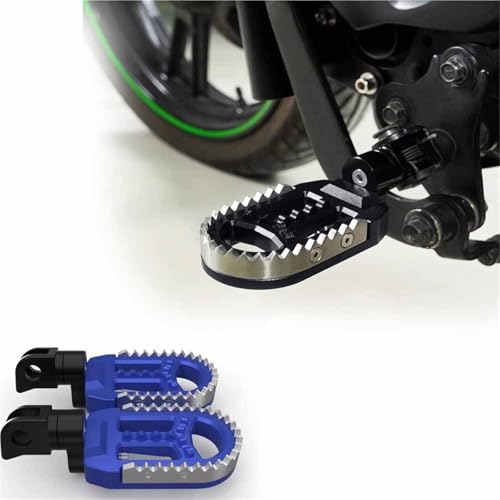 Motorrad Fußstütze Motorrad-Fußrasten Für Aprilia Dorsoduro 900 (2017, 2018, 2019, 2020, 2021, 2022, 2023) Vordere Fußrasten(Blu)