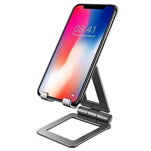 Adjustable iPad Stand, Tablet Stand Holders, Cell Phone Stands, iPhone Stand, Nintendo Switch Stand, iPad Pro Stand, iPad Mini Stands and Holders for Desk (4-10 inch)