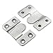 Luomorgo 54x30mm (2-1/8 x 1-3/16 inch) Interlocking Flush Mount Pictures Frame Brackets 10pcs