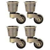 Ruote resistenti per divano, 55 mm, in ottone massiccio, cassaforte a