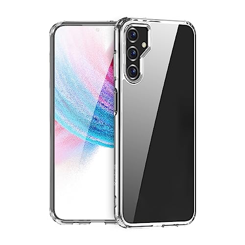 Image of KAPAVER Hybrid Clear Back Crystal Cover Case for Samsung M14 | Protective Shockproof Hard PC Soft Flexible TPU Cover