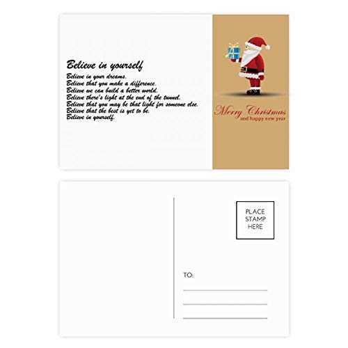Cartes postales Believe in Yourself pour decorer un bureau ou envoyer des vœux