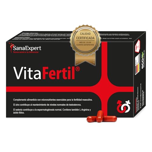 SanaExpert VitaFertil - Suplemento Nutricional para la Salud Reproductiva Masculina - Con...