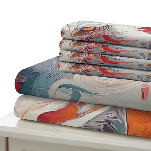 Housse de couette renard impression numérique haute définition sur microfibre premium