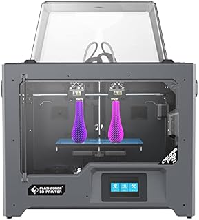 FlashForge 3D Printer Creator Pro2, Metal Frame Structure, Acrylic Covers, Optimized Build Platform, Independent Dual Extruder W/2 Spools, Works with ABS and PLA