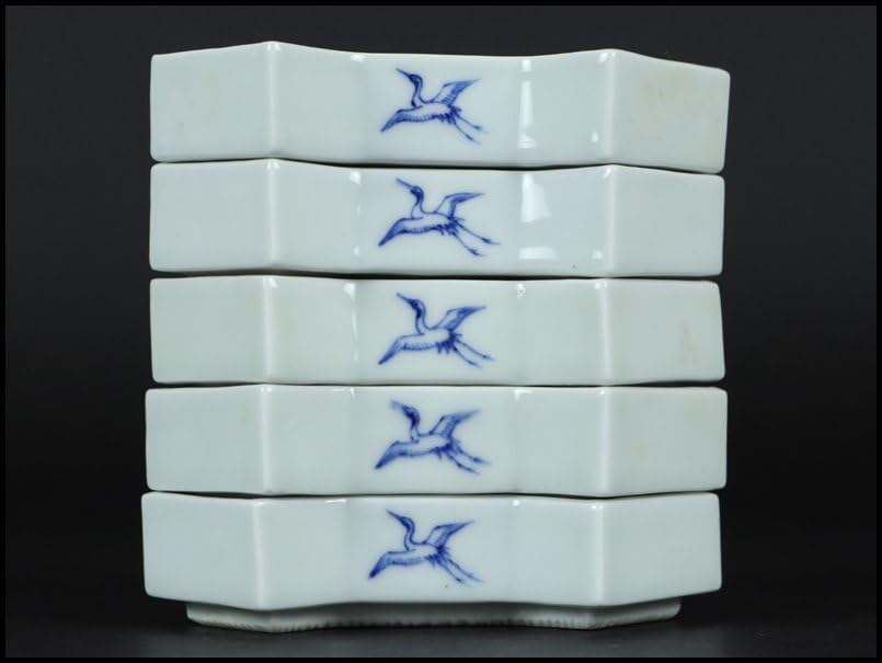 京焼　平安瑞泉　中皿　五枚揃い　共箱 京焼 平安瑞泉 中皿 五枚揃い 共箱