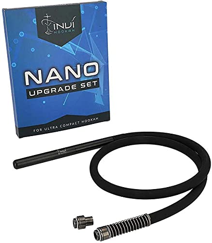 INVI Nano Edelstahl 2-Schlauch-Reise-Shisha mit Transporttasche, 2 Schlauchsets, Wasserpfeife, Hookah, mit Smokah… – Bild 4