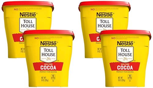 Image of NESTLE TOLL HOUSE Cocoa 8 oz. Plastic Canister (Pack of 4)