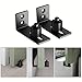 SMARTSTANDARD Sliding Barn Door Bottom Adjustable Floor Guide Floor Guide Roller (Black) 2 PCS