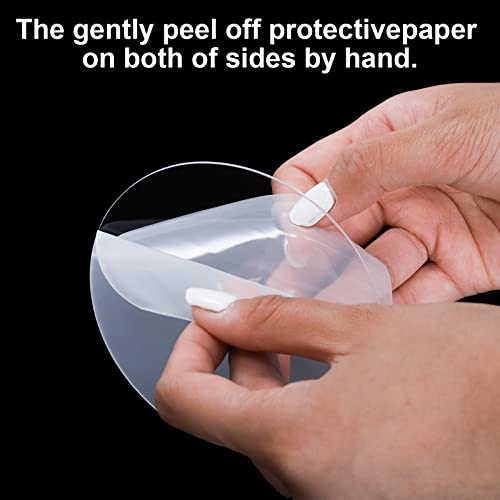 Mezchi 100 Pieces Clear Acrylic Blanks, 4 Inch Round Acrylic Disc, Transparent Acrylic Ornament Blanks Sheets For Art Crafts, Painting, Christmas Decor, Diy Projects #TOP2