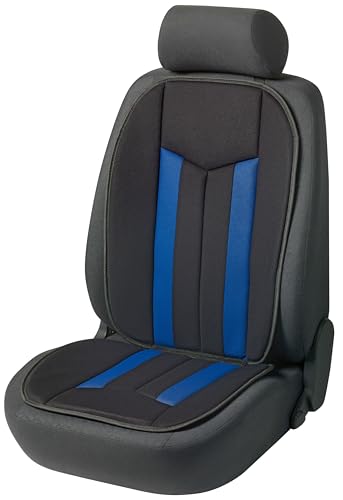 Walser Elegance Plus Universaler Sitzaufleger - Auto-Schutzunterlage, PKW-Sitzschoner, Sitzaufleger schwarz/blau