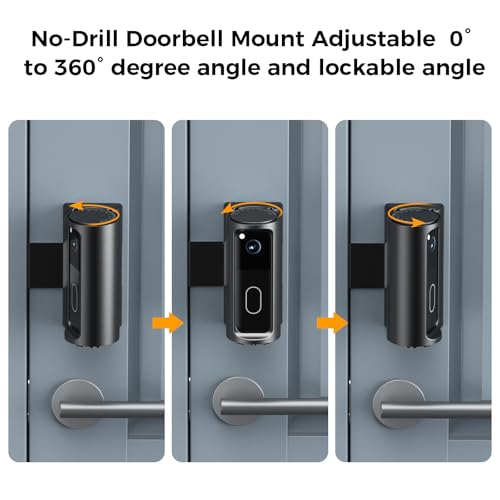 Support de sonnette Blink réglable à 360 degrés sans perçage pour porte