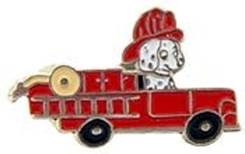 EagleEmblems P02333 PIN-VEH,FIRE,Truck,Dog (1'') image 2
