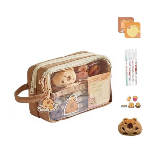 Mejores precios y opiniones de Conjunto mochila estuche - solo los mejores. 37 Conjunto de papelería, Estuche para lápices de gran capacidad con 5 compartimentos, estuche para lápices con múltiples ranuras, organizador de papelería para el trabajo de...