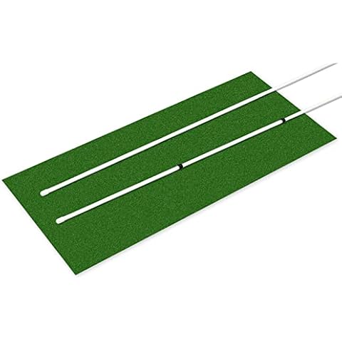 Ezee Golf Shop Golf Alignment Sticks x2-1m Long, White including Golf Stance Alignment Beads Cover