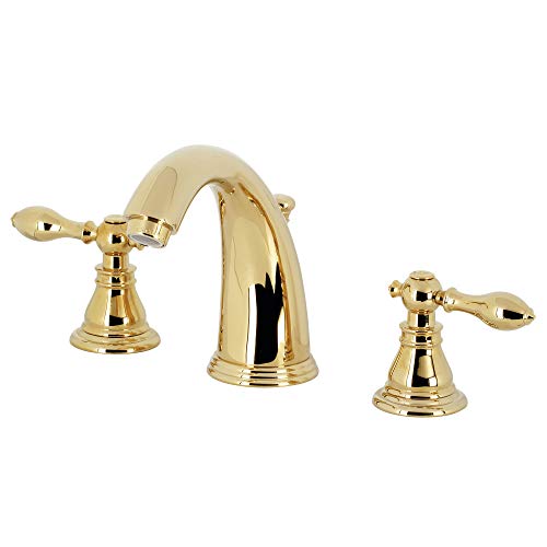 Kingston Brass KB982ACL American Classic Widespread Bathroom Faucet with Retail Pop-Up, Polished...