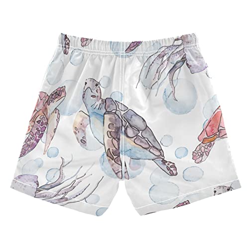 Boys Swim Trunks, Sea Turtle Jellyfish Animal Quick Dry Boys Swim Shorts, Toddlers Swim Trunks 2T 20200020 #TOP1