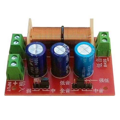 Divisor de frecuencia de altavoces de 400 W con agudos y graves ajustables para un sonido óptimo, gran capacidad, diseño razonable, distribuidor de agudos y graves