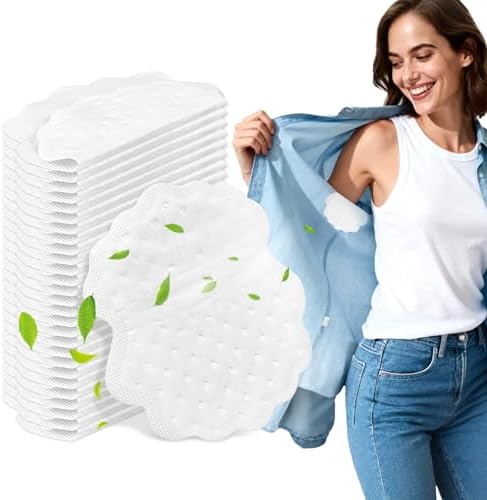 Underarm Sweat Pads - 100 Pack (50 Pairs) Armpit Pads for Women and Men, Disposable Sweat Protection Underarm Fight Hyperhidrosis Non Visible, Comfortable Unflavored