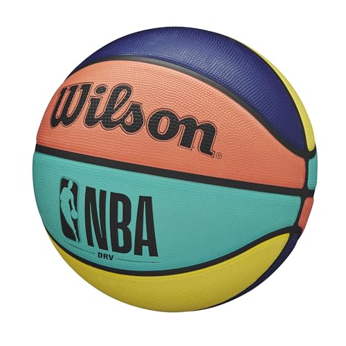 Image of WILSON NBA DRV Alternating Outdoor Basketball - Multicolored, Size 7-29.5 inch