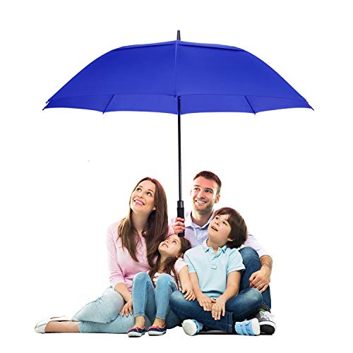 Baraida Golf Umbrella Large 62/68/72 Inch, Extra Large Oversize Double Canopy Vented Windproof Waterproof Umbrella, Automatic Open Golf Umbrella For Men And Women And Family(62 Inch,Royal Blue) #TOP1