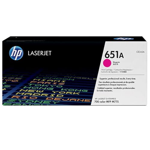 Toner laser magenta HP 651A CE343A cartouche d'impression haute capacité
