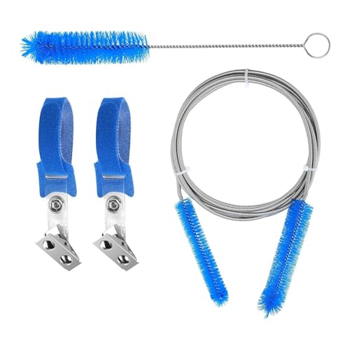 Gramigg Juego De Limpieza Tubos Ventilador 4 Piezas con Cepillos Y Clip Manguera para Mantenimiento Y Equipos Respiración Cepillo Ventilador