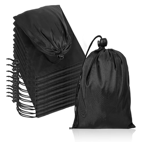 12pcs Waterproof Drawstring Bag,7.7 x 5.3inch Waterproof Cinch Ditty Bag,String Bags for Gifts Games Storage DIY for Women Men
