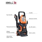 iBELL WIND55 Universal Motor 1600 W 130bar 7L/Min Flow High Pressure Washer for Cars/Bikes & Home Cleaning Purpose…