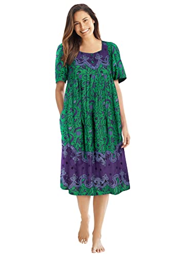 Only Necessities Plus Size Mixed Print Short Lounger