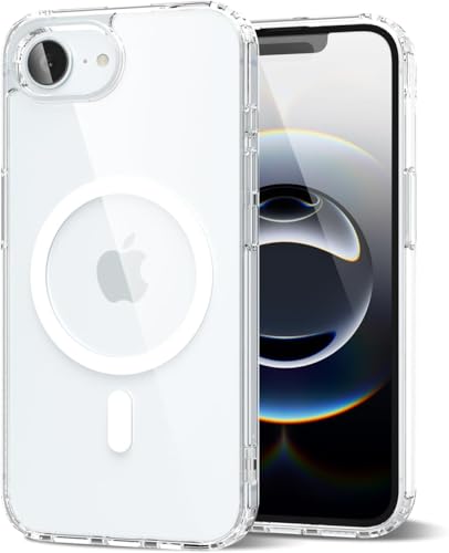 Image of iPhone 16e Transparent Case | Shockproof Bumper & Camera Protection | Magsafe Compatible | Sleek Hard Crystal Back Cover for iPhone 16e - Clear