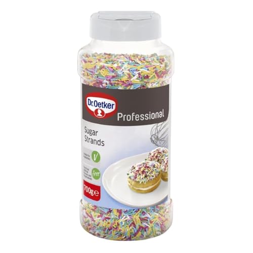 Dr Oetker Professional Coloured Sugar Strands - Pack Size = 1x700g