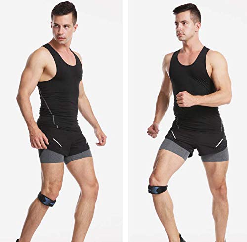 2 pacotes de joelheiras para cinto patelar cinto de compressão joelheiras para escalada ao ar livre